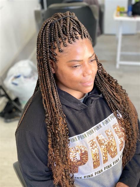 braiding hair color 4 30|1b and 30 box braids.